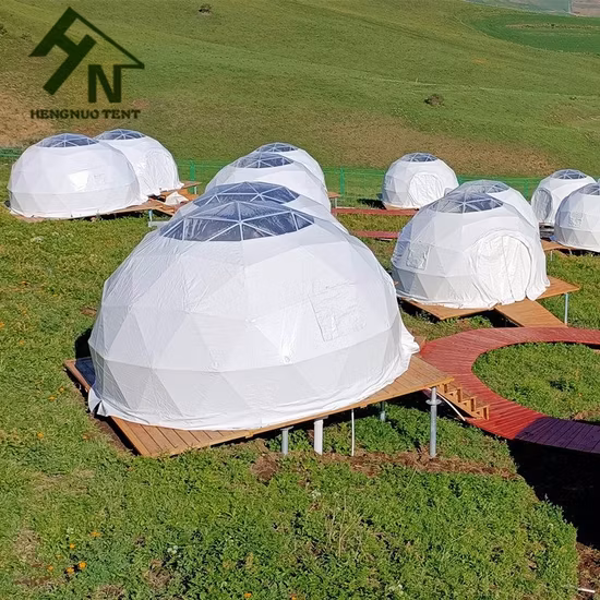 10m の透明なポリ塩化ビニールのテントのキャンプの屋外のグランピングのリゾートのテントの贅沢なホテルのテント